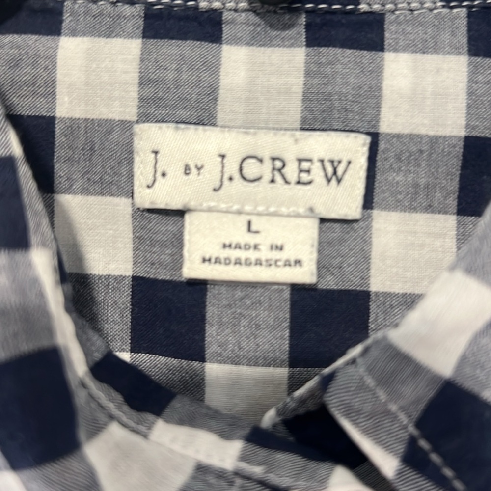 JCrew gingham button up - Picture 2 of 3